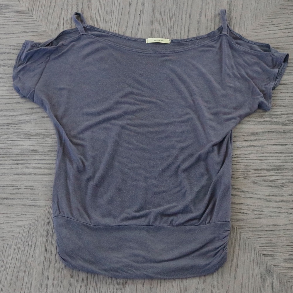 Soprano Off Shoulder Strap Jersey Top